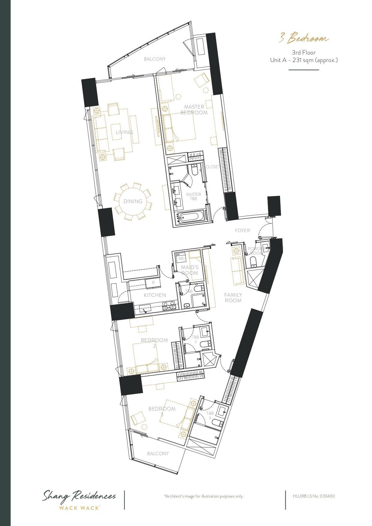 3BR- UNIT A - Level 3