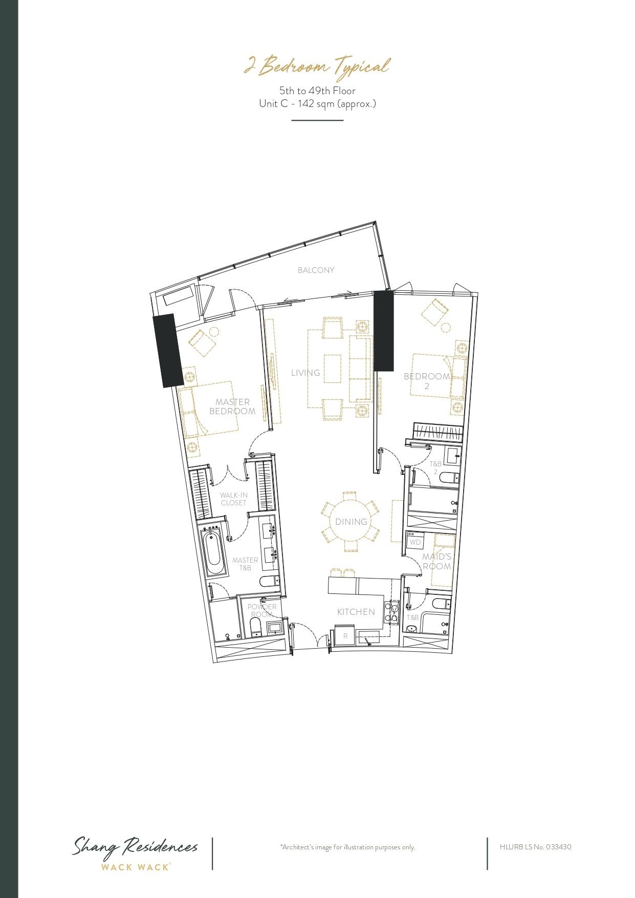 2 Bedroom Typical 5th-49th-Unit C