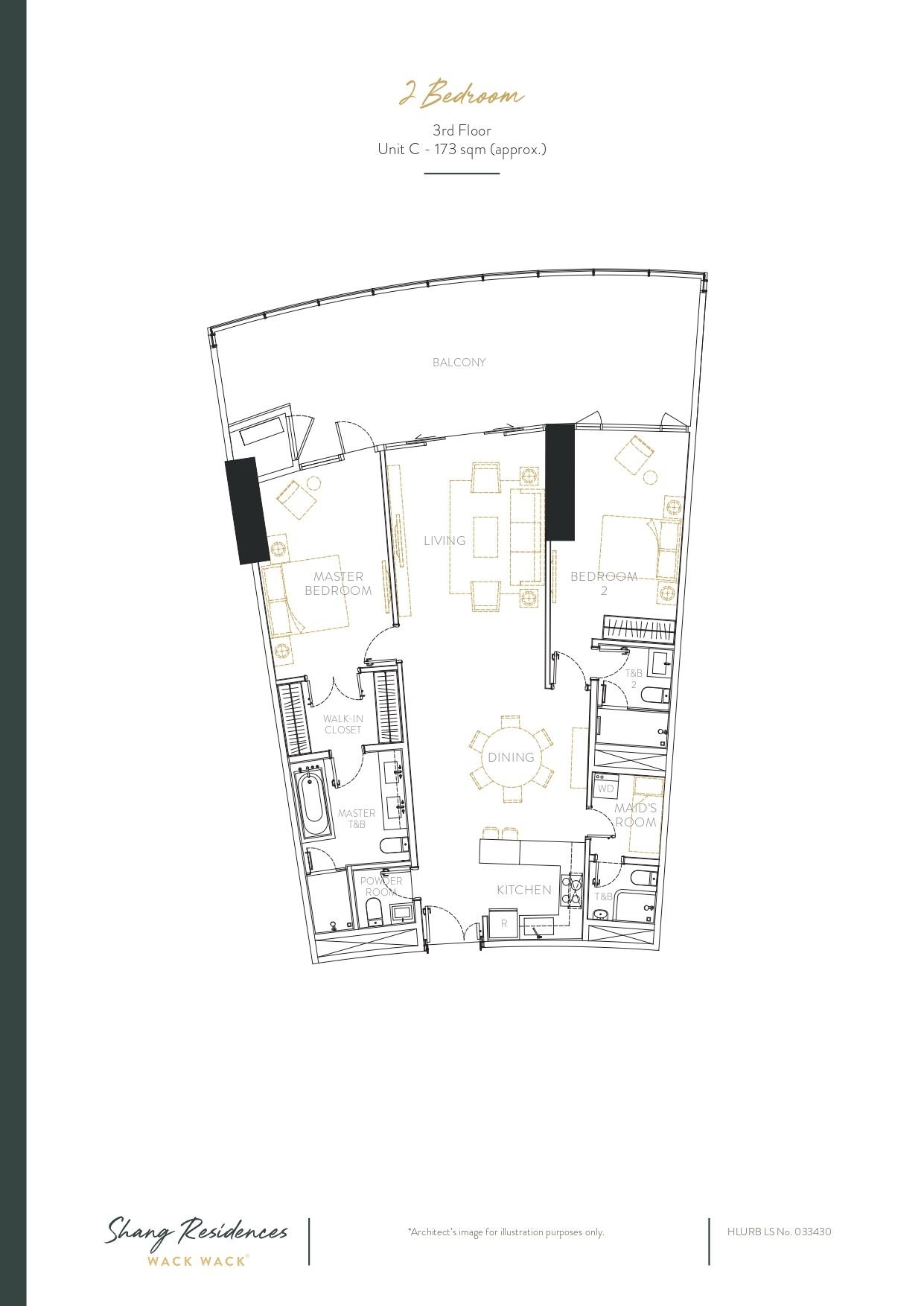 2 Bedroom - 3rd Floor-Unit C