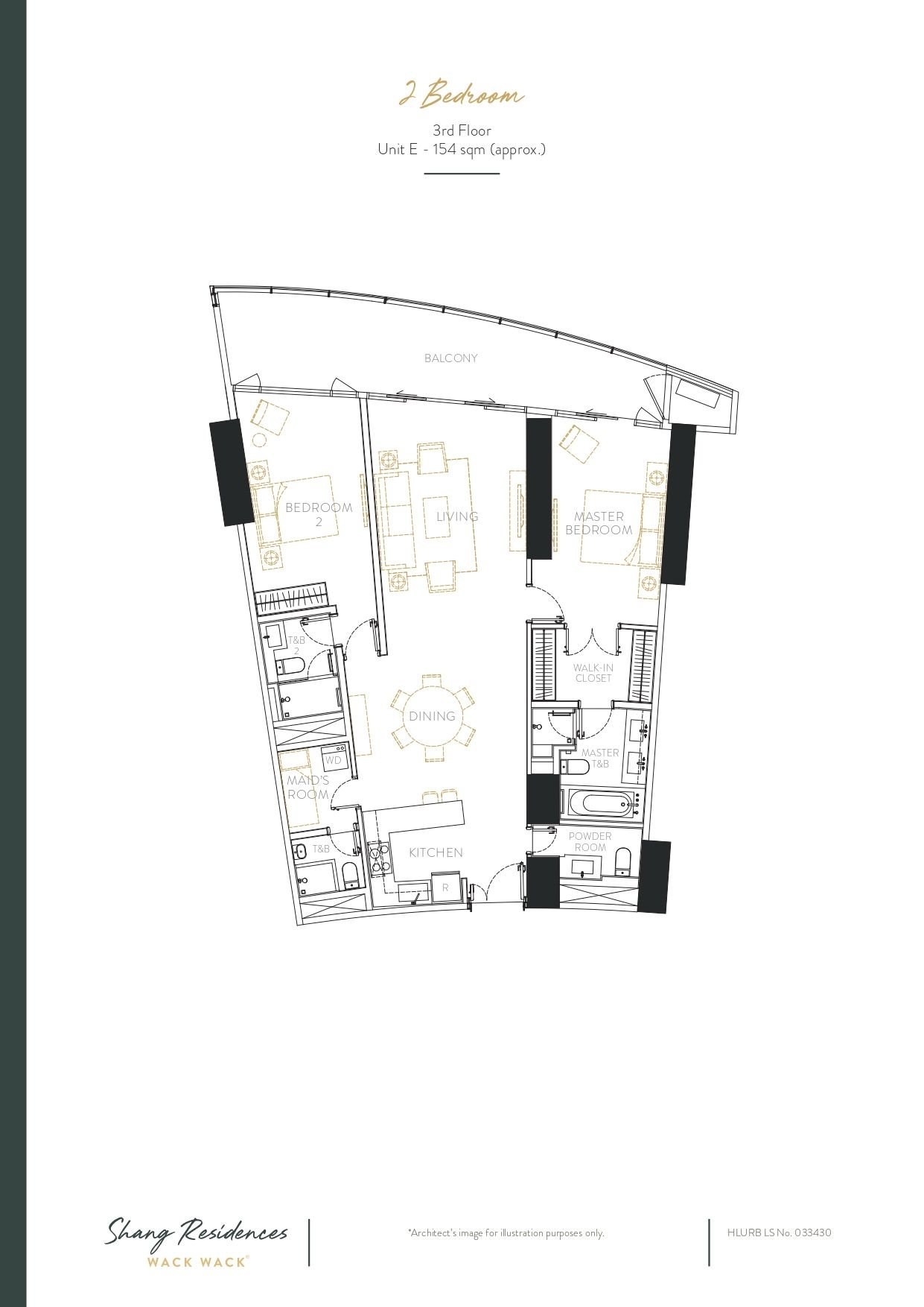 2 Bedroom - 3rd Floor-Unit E